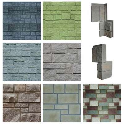 Faux stone panels, Stone siding panels,